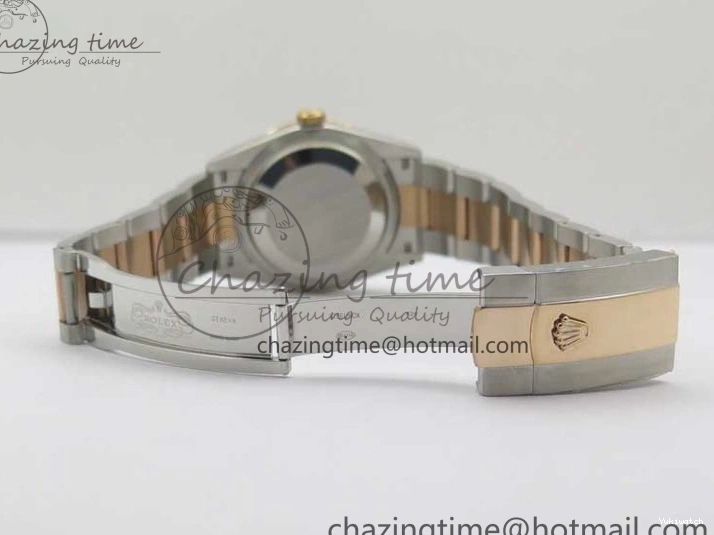 126281 Bracelet BP Gray DateJust Oyster 1:1 Best on Edition Maker RG SS 36 Roman Dial 0417